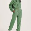Women's Fleece 2 Piece Outfits Sweatsuits Pullover Hoodie Sweatshirt Jogger Pants Tracksuits Set