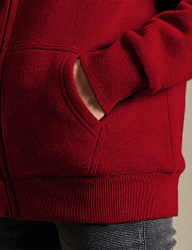 Women's Casual Full Zip Up Sherpa Lined Hoodie Sweatshirt Jacket Coat